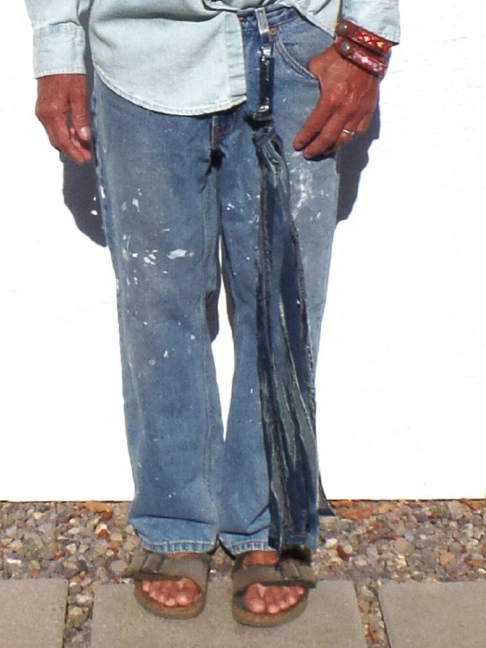 Hand Crafted Denim Textile Swag - Picture 4 of 7